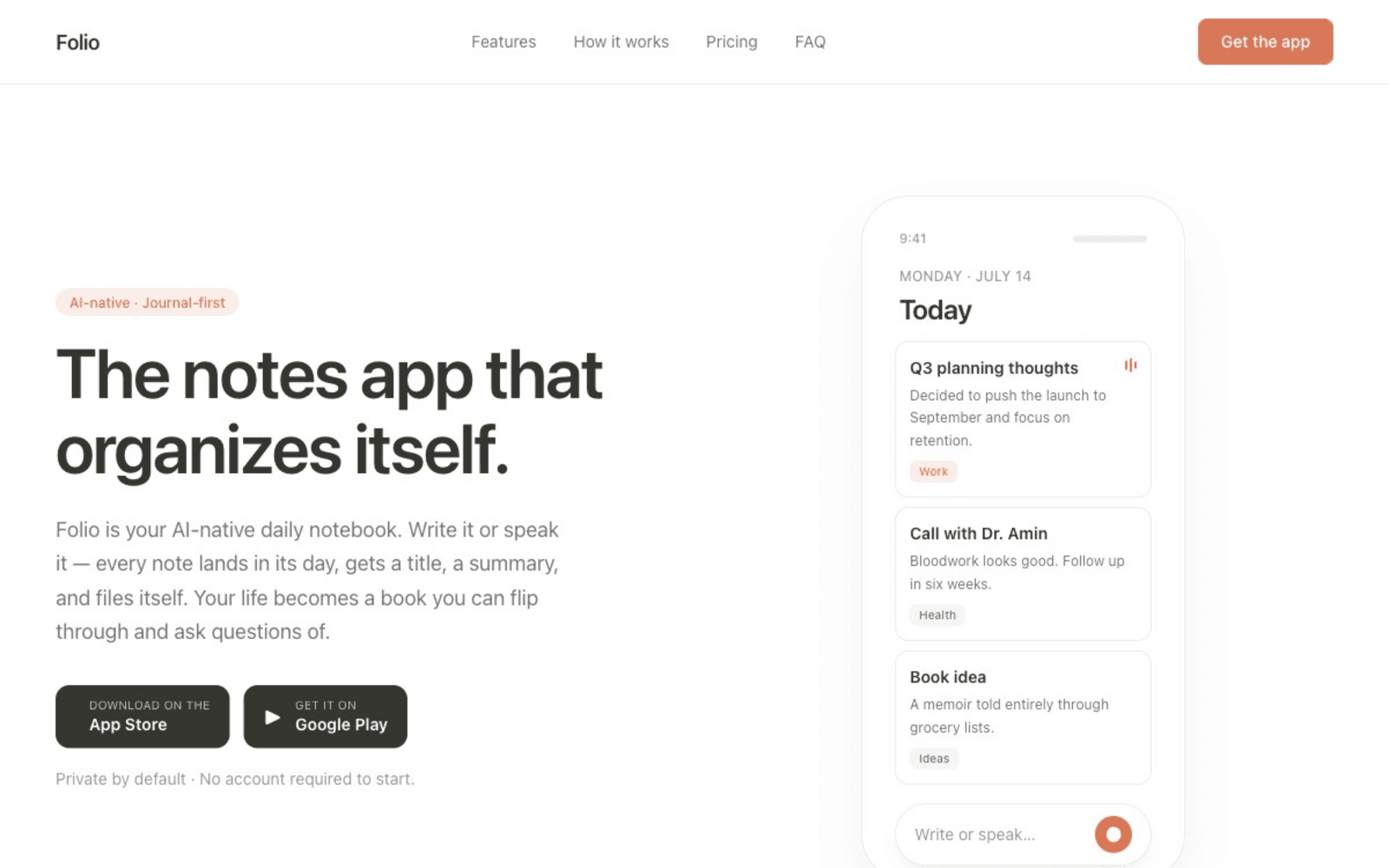 Folio — screen 1